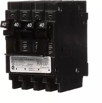 Buy New 7SIEMENS Q24040CT2 Two 40-Amp Double Pole Circuit Breaker • 37.50$