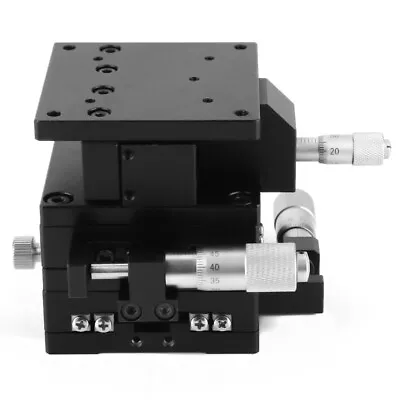 Buy XYZ Micrometer Trimming Platform Linear Stage Bearing Tuning Sliding Table 60*60 • 190.56$