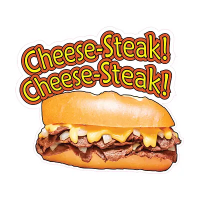 Buy Food Truck Decals Cheese Steak Style A Restaurant & Food Concession Sign White • 11.99$