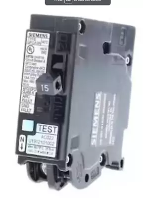 Buy Siemens 15 Amp 1-Pole Dual Function (CAFCI/GFCI) Plug-On Neutral Circuit Breaker • 30$