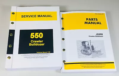 Buy Service Parts Manual For John Deere 550 550C Crawler Bulldozer Repair Shop Set • 109.97$