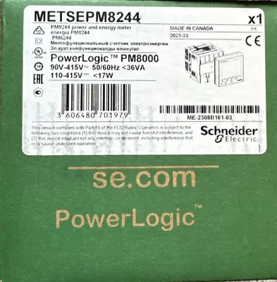 Buy SCHNEIDER ELECTRIC METSEPM8244 PM8000 Series, PowerLogic Power Meter PM8244 • 2,150$