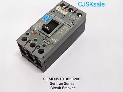 Buy SIEMENS FXD63B200 Sentron Series Circuit Breaker (USED). • 220$