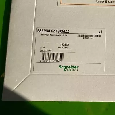 Buy Schneider Electric ESEMALCZTSXMZZ 1 License For EcoStruxure Machine Advisor Lite • 299$