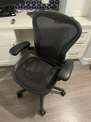 Buy Herman Miller Aeron Chair Size B ( Black Chair ) • 200$