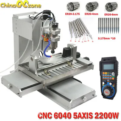 Buy CNC 6040 5axis 2200W Engraving Machine CNC Milling Desktop DIY Router  Machine  • 3,076.13$