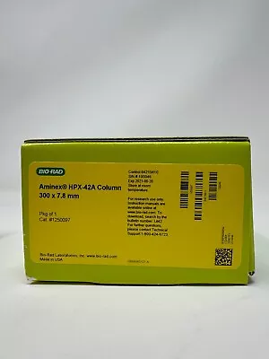 Buy Bio-RAD 125-0097 Aminex HPX-42A HPLC Column, Carbohydrate 300 X 7.5 NEW Sealed • 1,199.99$