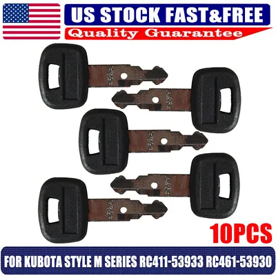 Buy 10Pcs Keys For Kubota Mini Excavator For Backhoe Skid Steer Track Loader 459A US • 13.59$