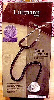 Buy 3M Littmann Stethoscope Master Classic II, 27  Purple  - New In Box • 77.60$