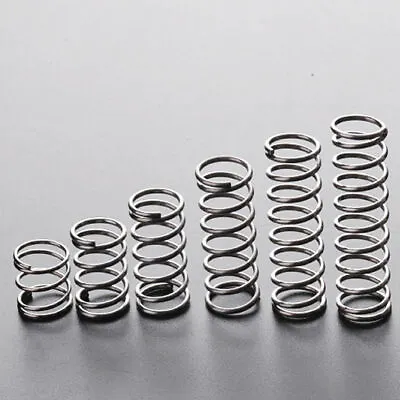 Buy 10pcs Wire Dia 2mm Compression Spring Pressure Spring OD 10-25mm Length 15-80mm • 6.35$