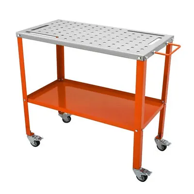 Buy 36  X 18  Welding Table Metal Workbench With 360° Degree Swivel Brake Casters • 178.50$