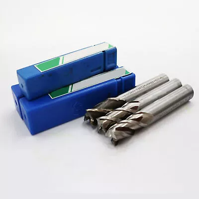 Buy 4/6/8/10/12mm Milling Cutter 3 Flutes Solid Carbide End Mill For Carving M • 8.45$
