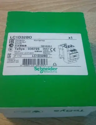 Buy SCHNEIDER ELECTRIC LC1D32BD | Contactor: 3-pole Fast Shipping Via DHL Or UPS  • 49$