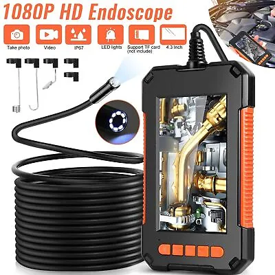 Buy 1080P HD Industrial Endoscope Borescope LCD 4.3inch 8mm Inspection Snake Camera • 36.85$