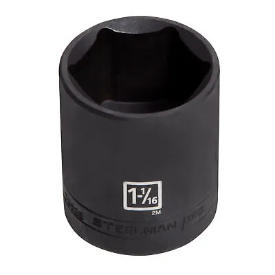 Buy STEELMAN PRO 1/2-Inch Drive X 1-1/16-Inch Thin-Wall 6-Point Impact Socket, 78529 • 11.99$
