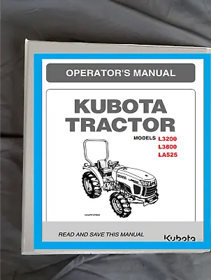 Buy KUBOTA L3200 L3800 La525 OPERATOR OWNERS MANUAL -PRINTED CHECKLISTS AND  BINDER • 31.39$