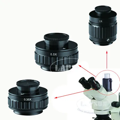 Buy CTV 0.35X 0.5X 1X M38 38mm C-Mount Camera Adapter Stereo Trinocular Microscope • 32.99$