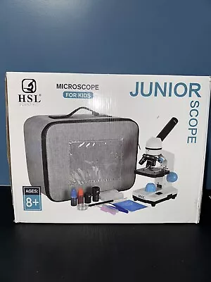 Buy HSL 40X-2000X Microscope For Kids, Monocular Microscope Students Set +Handbag... • 59.99$
