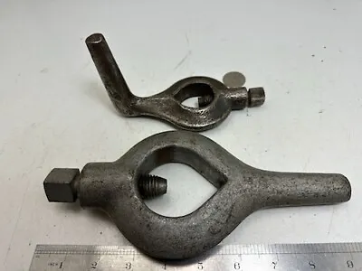 Buy VINTAGE METAL LATHE DOGS(2), 1 & 2  ID, Straight & Bent Tail • 19.99$