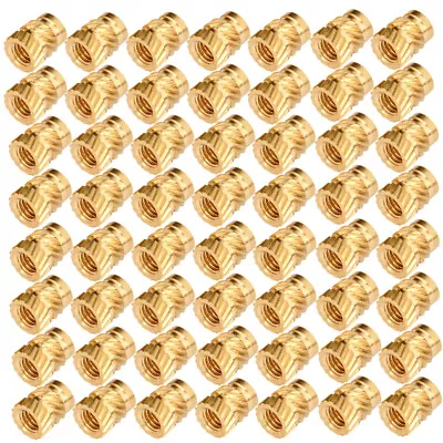 Buy  50 Pcs Knurled Nut Rivet Nuts Brass Threaded Inserts Screws Hot Pressing • 6.94$