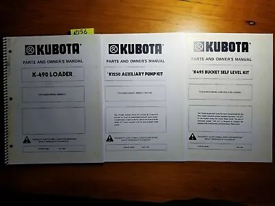 Buy Kubota K-490 Loader For M4950(DT) Tractor Parts & Operator Manual + K1250 + K495 • 18.49$