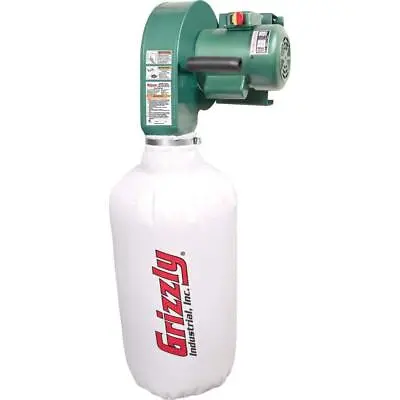Buy Grizzly Industrial Wall Hanging Dust Collector Tool 1 HP Single Stage 537 CFM • 273.98$