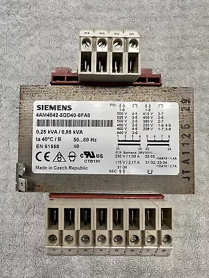 Buy Siemens Transformer   4AM4042-8DD40-0FA0    250VA / 850VA  EN61558 • 79.50$