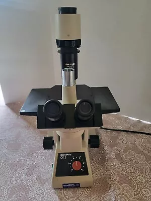 Buy Olympus CK 2 Inverted Phase Contrast Trinocular Microscope 3 Objectives • 300$