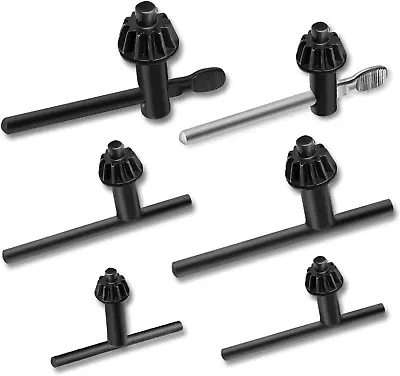 Buy Drill Chuck Key Wrench Set, 6 Sizes High Hardness Carbon Steel Drill Press Chuck • 17.87$