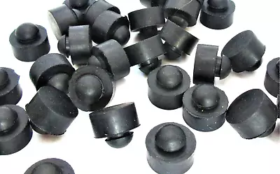 Buy GM Auto Rubber Push In Ridged Bumpers  1/4” Hole X 1/2” OD X 1/4  Height • 12.15$