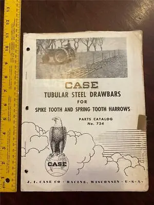 Buy Vintage Case Drawbars For Spike And Spring Tooth Part Catalog 734 - 01/1955 • 12$