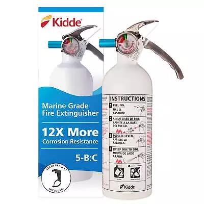 Buy Boat Fire Extinguisher, 5-B:C Rated, With Mounting Bracket • 31.96$