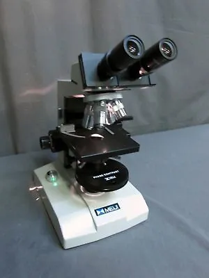 Buy * Meiji ML2000/ML2855 Binocular Compound Phase Contrast Microscope & Objectives • 495$