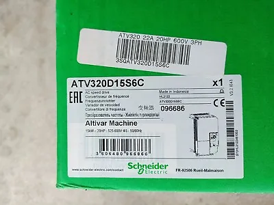 Buy Atv320d15s6c Schneider Electric Vfd (brand New In Factory Packaging!) • 3,995$