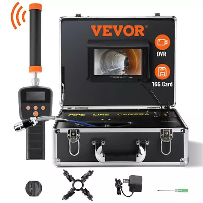 Buy VEVOR Sewer Camera Pipe Inspection Camera 7  1000TVL Camera 100ft 512Hz Locator • 275$