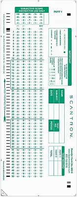 Buy Official Scantron Brand 882-E Answer Sheet. 25 Pack • 12.75$