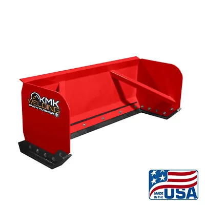 Buy 7' Red Skid Steer Snow Pusher Box/bobcat/kubota/quick Attach/free Shipping • 1,999.99$