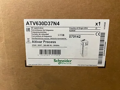 Buy Schneider Electric ATV630D37N4 Inverter ATV630D37N4 NEW IN BOX FREE SHIPPING • 2,239$