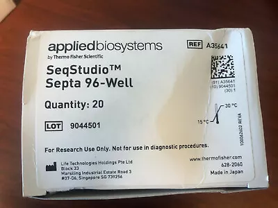 Buy Applied Biosystems 96-well Septa For SeqStudio™ Genetic Analyzer  A35641 • 280$