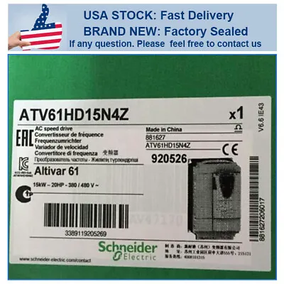 Buy Sealed Schneider ATV61HD15N4Z ALTIVAR 61 20HP AC Inverter Drive DHL 3-Phase NEW • 2,326.33$