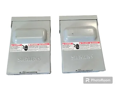 Buy 2 Siemens WN2060 Rain Proof Pullout Switch Type 3R Enclosure. • 32$