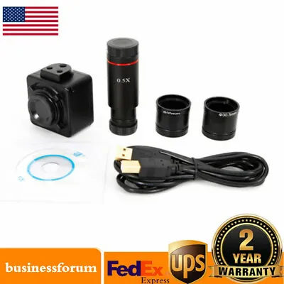 Buy USB 5MP HD Microscope Digital Electronic Eyepiece Camera With C Mount Adapter US • 65$
