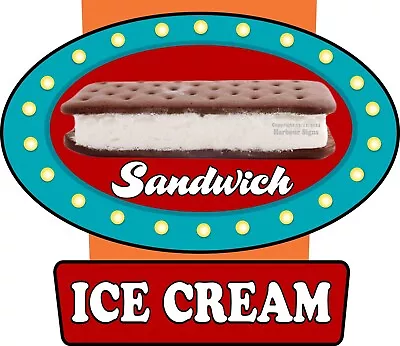 Buy Ice Cream Sandwich DECAL Concession Food Truck Vinyl Sticker  Icv • 12.99$