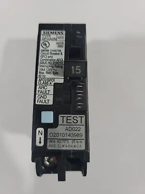 Buy Siemens Q115DFN 15A 120V Plug-In Circuit Breaker NO BOX • 43.99$
