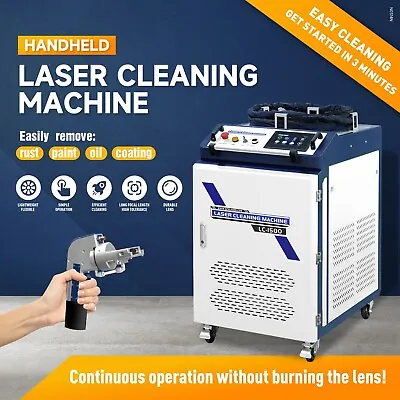 Buy JPT 1500W Handheld Fiber Laser Cleaning Machine Auto Laser Cleaning Rust Removal • 12,899$