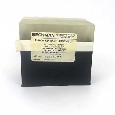 Buy Tray Of 72 Beckman Instruments P-1000 Tip Rack Assembly 1000 UL • 15$