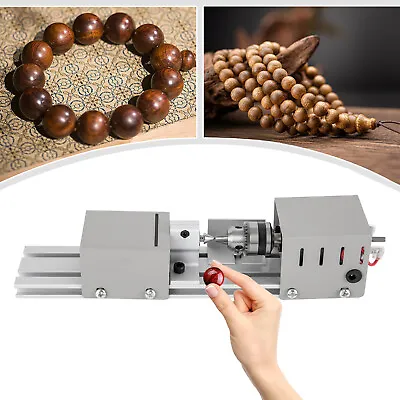 Buy 100W Mini Lathe Beads Polisher Machine Wood Woodworking Cutting Tool, 12  Length • 31.35$