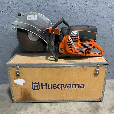Buy Husqvarna Partner K1250  Rail Saw Concrete Saw Handheld Cut Off W/Storage Box • 770$
