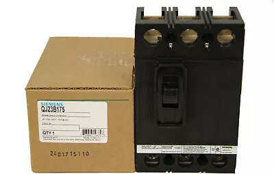 Buy Siemens QJ23B175 Circuit Breaker 175A 3 Pole 240V 10kA New In Box • 350$