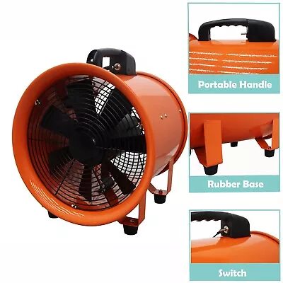 Buy 20  Hand-held Axial Fan Cylinder Pipe Spray Booth Paint Fume Blower 220V 1450rpm • 253.80$